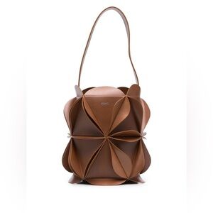 NWOT Coperni Brown Leather Bucket Bag